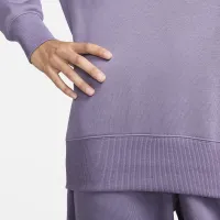 Nike Sportswear Phoenix Fleece женская оверсайз Crew-Neck свитшот цвет фиолетовый