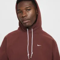 Nike Solo Swoosh чоловічі Fleece Pullover Толстовка з капюшоном колір коричневий