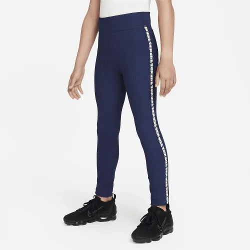 Nike Sportswear Dri-FIT Big Kids' (Girls') Leggings Blue