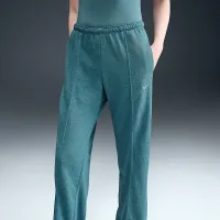 Nike Sportswear Chill Terry женская Mid-Rise French Terry Open-Hem Sweatpants синий