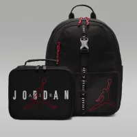 Nike Air Jordan Big детские рюкзак (18L) and Lunch сумка (3L) цвет черный
