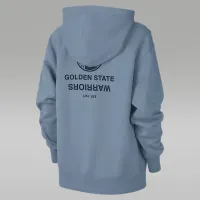 Nike Golden State Warriors Flight Fleece женская Jordan NBA Satin-Lined Pullover Толстовка с капюшоном синий