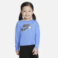 Nike Notebook Print Long Sleeve Knit Top Toddler Top блакитний