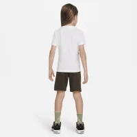 Nike Sportswear Club Little дитячі French Terry шорти комплект колір зелений