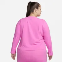 Nike One Fitted жіноча Dri-FIT Long-Sleeve Top (великі розміри) колір червоний