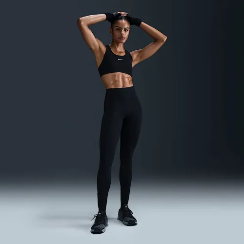 Nike Universa женская Medium-Support С высокой Талией Full-Length лосины с карманамицвет черный