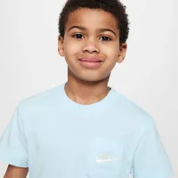 Nike Sportswear Little детские Pocket футболка and French Terry шорты набор синий
