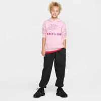 Nike Big дитячі Wrestling Pullover Толстовка з капюшоном Pink