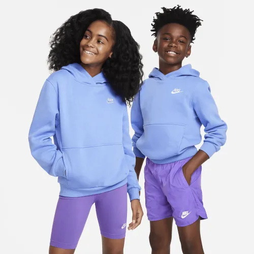 Nike Sportswear Club Fleece Big дитячі Pullover Толстовка з капюшоном блакитний