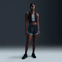 Nike Tempo женская Dri-FIT Mid-Rise Brief-Lined Running шорты синий