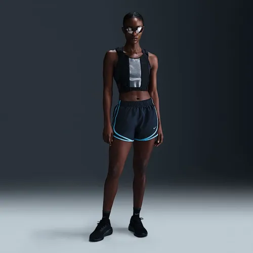 Nike Tempo женская Dri-FIT Mid-Rise Brief-Lined Running шорты синий