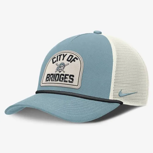 Pittsburgh Pirates Rise Tech чоловічі Nike Dri-FIT MLB Trucker Adjustable Hat блакитний