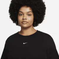 Nike Sportswear Essential женская Short-Sleeve футболка Костюм (большие размеры) цвет черный