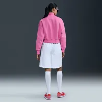 Nike Sportswear Phoenix Fleece женская 1/2-Zip Cropped свитшот Pink