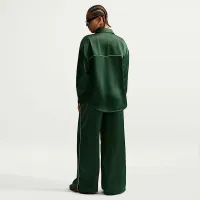 Nike Sportswear женская Loose Mid-Rise Satin Pants цвет зеленый