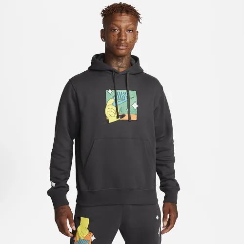 Nike Sportswear Club Fleece чоловічі Pullover Graphic Толстовка з капюшоном колір сірий