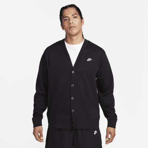 Nike Club чоловічі Knit Fairway Cardigan колір чорний