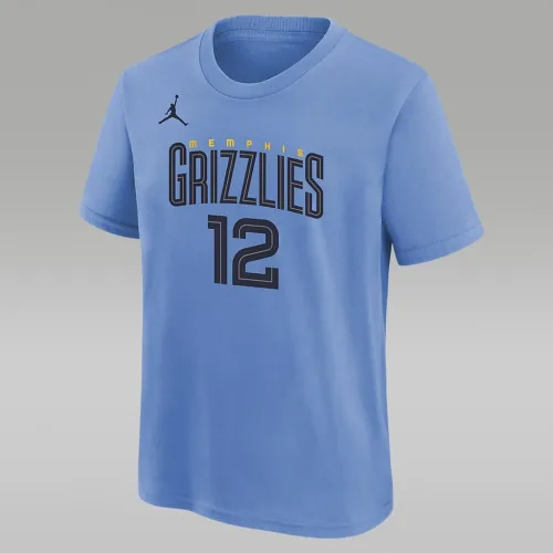 Nike Ja Morant Memphis Grizzlies Statement Edition Big детские Jordan NBA футболка синий
