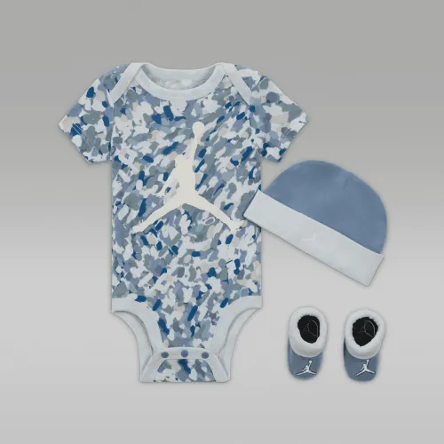 Nike Jordan MJ Essentials Poolside Baby (0-9M) 3-Piece Bodysuit Box набор синий