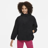 Nike High-Pile Fleece Big детские (Girls') Therma-FIT тренировочные Куртка цвет черный