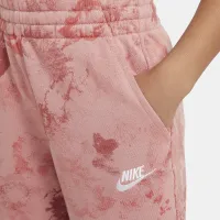 Nike Sportswear Club Fleece Big детские (Girls') French Terry Wide-Leg Pants Pink