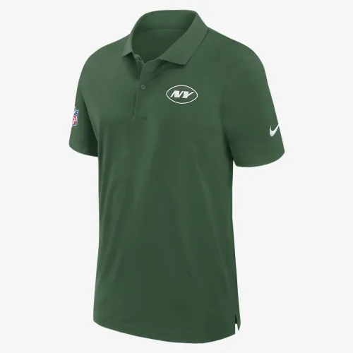 New York Jets Sideline мужские Nike Dri-FIT NFL Polo цвет зеленый