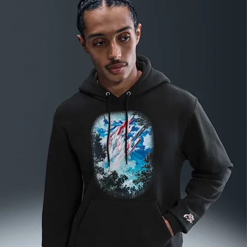 Nike Sportswear Club мужские Fleece Толстовка с капюшоном цвет черный