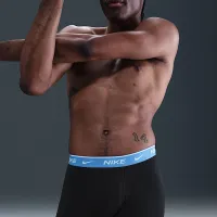 Nike Dri-FIT Essential хлопковыеStretch мужские трусы (3 пары) синий