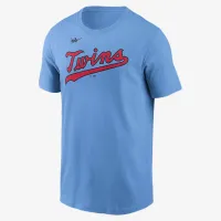 Minnesota Twins Cooperstown Wordmark чоловічі Nike MLB футболка блакитний