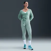 Nike Zenvy женская С высокой Талией Full-Length лосины цвет зеленый