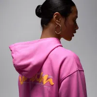 Nike Jordan Brooklyn Fleece жіноча Pullover Толстовка з капюшоном Pink