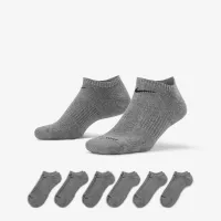 Nike Everyday Plus Cushioned тренувальні No-Show шкарпетки (6 пар) колір сірий