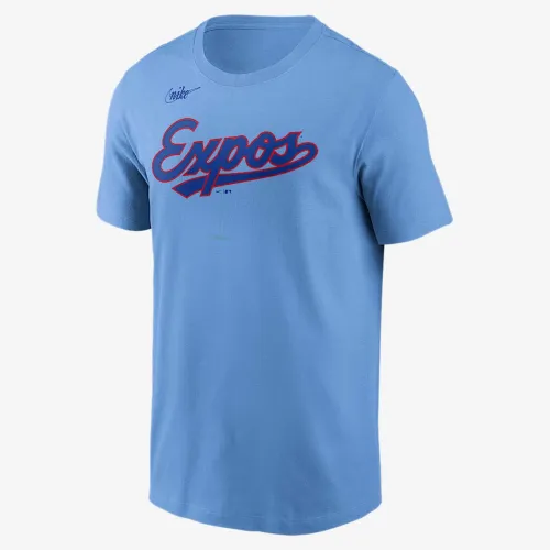 Montreal Expos Cooperstown Wordmark чоловічі Nike MLB футболка блакитний