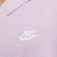 Nike Sportswear Club Fleece Big детские оверсайз Pullover Толстовка с капюшоном цвет фиолетовый