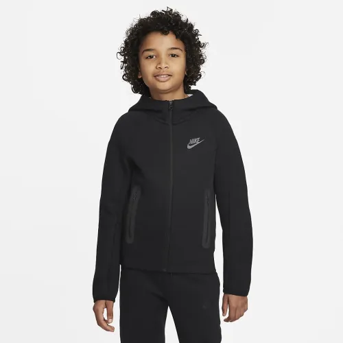Nike Sportswear Tech Fleece Big дитячі (для хлопчиків) Full-Zip Толстовка з капюшоном колір чорний