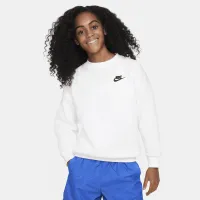 Nike Sportswear Club Fleece Big детские оверсайз свитшот цвет белый
