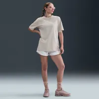 Nike Sportswear женская Loose Short-Sleeve футболка цвет коричневый