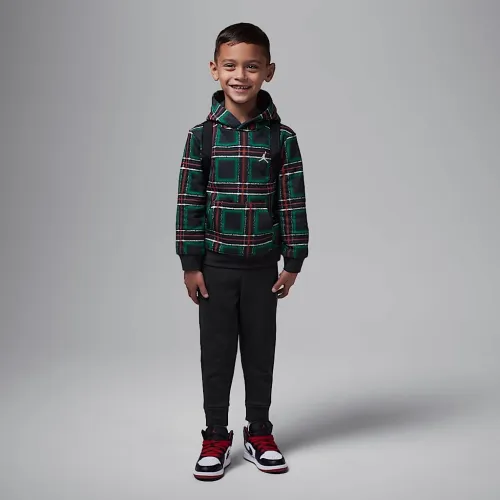Nike Jordan Brooklyn Essentials Toddler 2-Piece Holiday Pullover Толстовка с капюшоном набор цвет черный