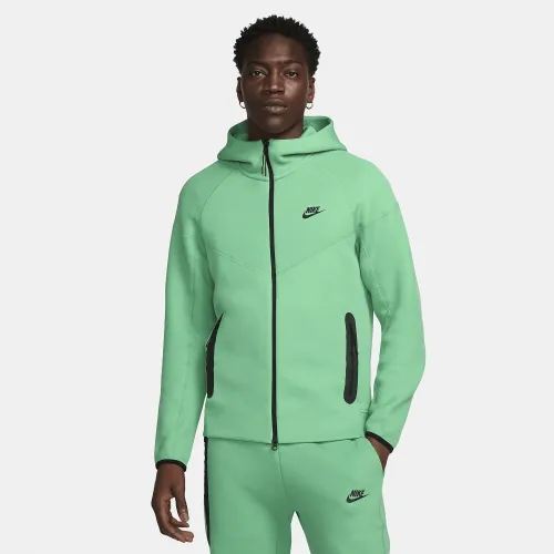 Nike Sportswear Tech Fleece Windrunner мужские Full-Zip Толстовка с капюшоном цвет зеленый