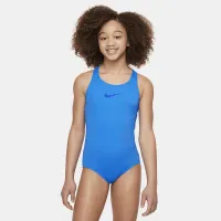 Nike Essential Big дитячі (Girls') Racerback 1-Piece Swimsuit блакитний