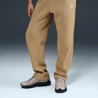 Nike Club чоловічі Open-Hem Fleece Pants колір коричневий