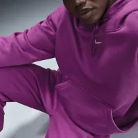 Nike Sportswear Phoenix Fleece женская оверсайз Pullover Толстовка с капюшоном цвет фиолетовый