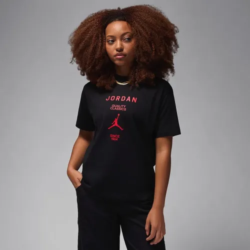 Nike Jordan жіноча Girlfriend футболка колір чорний