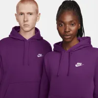 Nike Sportswear Club Fleece Pullover Толстовка с капюшоном цвет фиолетовый