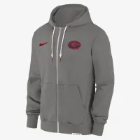 Georgia Bulldogs Sideline Player мужские Nike Dri-FIT College Full-Zip Толстовка с капюшоном цвет серый