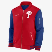 Philadelphia Phillies Authentic Collection Dugout мужские Nike MLB Full-Zip Bomber Куртка цвет красный