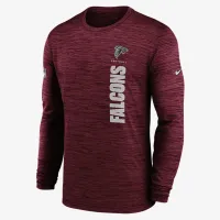 Atlanta Falcons Sideline Velocity мужские Nike Dri-FIT NFL Long-Sleeve футболка цвет красный