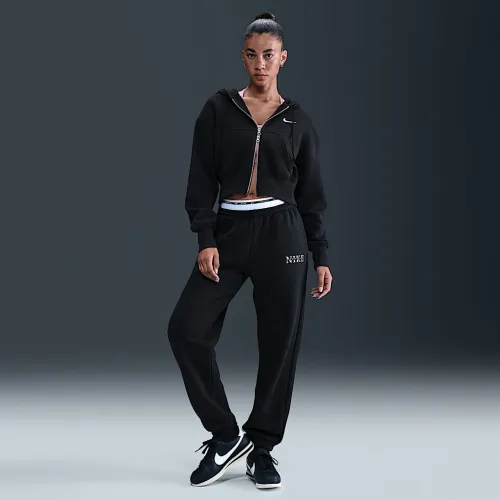 Nike Sportswear Phoenix Fleece женская С высокой Талией Sweatpants цвет черный