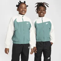 Nike Sportswear Amplify Big детские Woven Full-Zip Куртка цвет зеленый