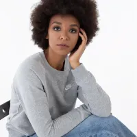 Кофта/футболка Nike Essentional Crew BV4110-063 - Серая